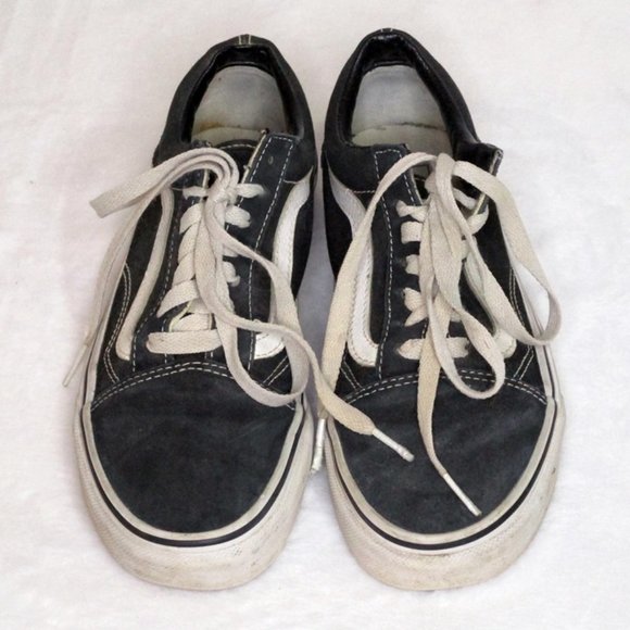 Vans Old Skool Black Canvas Unisex Athletic Sneakers Women's 6.5 Men's 5 - Picture 4 of 8